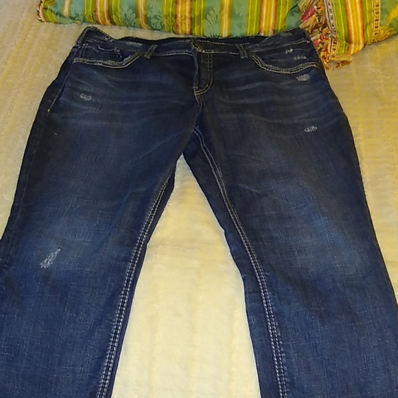 Silver Jeans Suki Slim Ankle Jeans SZ 14 EUC - Picture 5 of 8